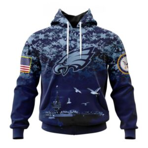 Philadelphia Eagles | Honor US Navy Veterans Hoodies