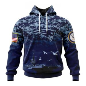 New England Patriots | Honor US Navy Veterans Hoodies