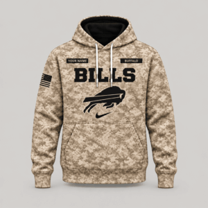 Buffalo Bills | Personalized Desert Camo Military Hoodie