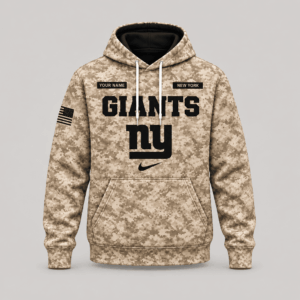 New York Giants | Personalized Desert Camo Military Hoodie